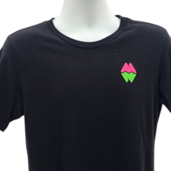 Meow Wolf Adult Medium Shirt Graphic Logo Black Multicolor Crewneck T-Shirt - Picture 3 of 7